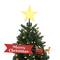 Animated Santa's Sleigh with Banner Tree Topper